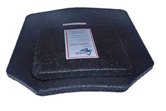 Level III AR500 Steel Body Armor Pair 11×14 Curved Plate – Full Frag Coating