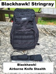 Blackhawk! Old Gen Stringray Pack with Blackhawk! ADKS Airborne Knife Sheath