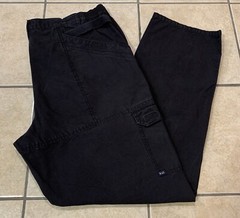 Men’s 42×34 5.11 TACTICAL Series Black Canvas Double Knee Cargo Pants 74251