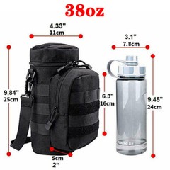 19/35/38oz Capacity Tactical Molle Water Bottle Bags Sport Fanny Bags Waist Pack