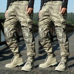 Men Motorcycle Riding Pants Slim fit Tactical Camo Knee Guards Military Outdoor