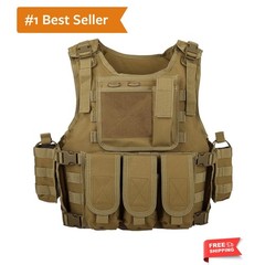 Adjustable Airsoft Vest for Outdoor Sports & Role-Playing Games, Lightweight …