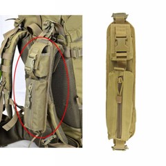 Tactical Molle Accessory Pouch Backpack Shoulder Strap Bag Hunting Tools TAN
