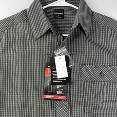 Propper Men Covert Dress Shirt Size M Black Tactical Conceal Carry Short Sleeve