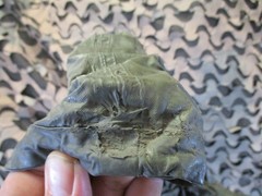 Vintage 1965 US Military Poncho Vietnam Era Coated Nylon Rain Gear Ground Sheet