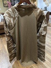 Tactical Combat Shirt L Desert Camo Military Style Long Sleeve Pockets
