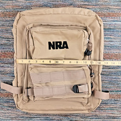 NRA National Rifle Association Desert Tan Khaki Tactical Backpack – 15”x 12”
