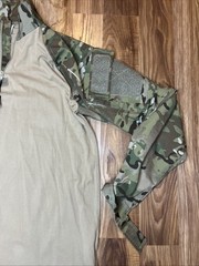 Men’s LBX Tactical Binter Defense Camo & Khaki 1/4 Zip Pullover Med