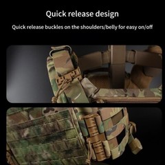 Israel Tactical Vest K19 Plate Carrier Molle Quick Release Fast Adjust Vest