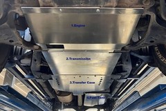 Fits Nissan Frontier 2005-2024 skid plates set of 3