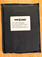 ARMOR EXPRESS Trauma Pad 6X8 Black Mode/Level IIIA Soft Trauma Panel