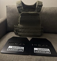 5.11 tactec plate carrier NEW Ranger Green Plus 2 Rouge 8lbs Plates