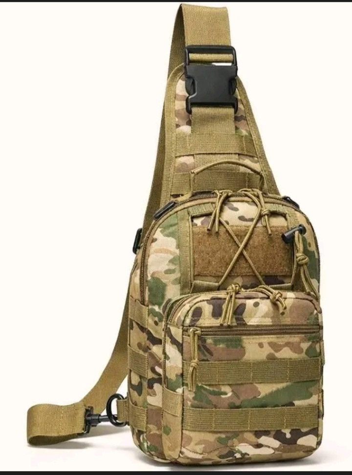 Tactical EDC Sling Bag Concealed Carry Shoulder Bag for Range, Travel,Gym (Camo