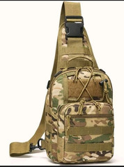 Tactical EDC Sling Bag Concealed Carry Shoulder Bag for Range, Travel,Gym (Camo