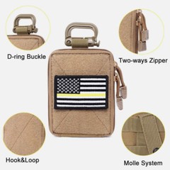 Tactical Molle Pouch Compact Utility Gadget Tools Organizer Waist EDC Pouch Bag