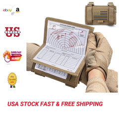 Tactical Map Arm Sleeve with Rewritable Windows and Flag Patch, Military Style
