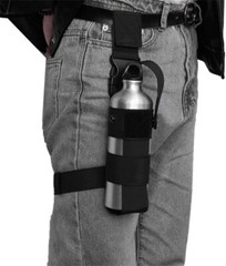 Tactical Heavy Duty Nylon Drop Leg Water Bottle Holster Thigh Pepper Spray Pouch