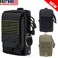 Men Tactical Molle Pouch EDC Waist Bag Pack Outdoor Utility Cell Phone Holster
