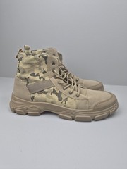 Tactical Camouflage High-top Lace-up Boots for Casual Outdoor Men’s size 12