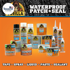 Waterproof Patch & Seal Rubberized Sealant Paste, Black, 1Lb Can (Pack of 1)