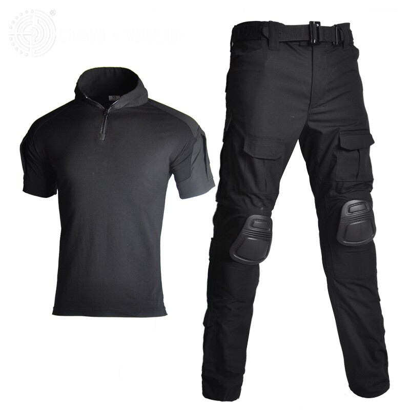 Airsoft Mens Tactical Combat Sets Army Military Camo SWAT Uniform Outdoor Hiking