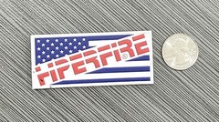 2023 Shot Show Las Vegas Hiperfire Flag Morale Patch Red White Blue