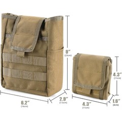Utility Pouch Folding Dump Pouch Molle Dump Pouch Drawstring Magazine Waist Bags