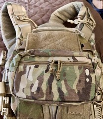 Agilite Multicam Tactical Chest Rig Vest MOLLE Adjustable Padded w/ Pouches
