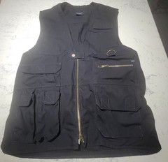 5.11 Tactical Series Vest Mens L Style #80001 Black Full Zip Carry Utility Vest#