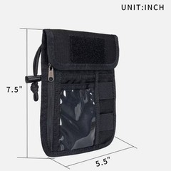 Tactical Travel Pouch Neck Wallet Passport Holder Organizer Case for Women & Men