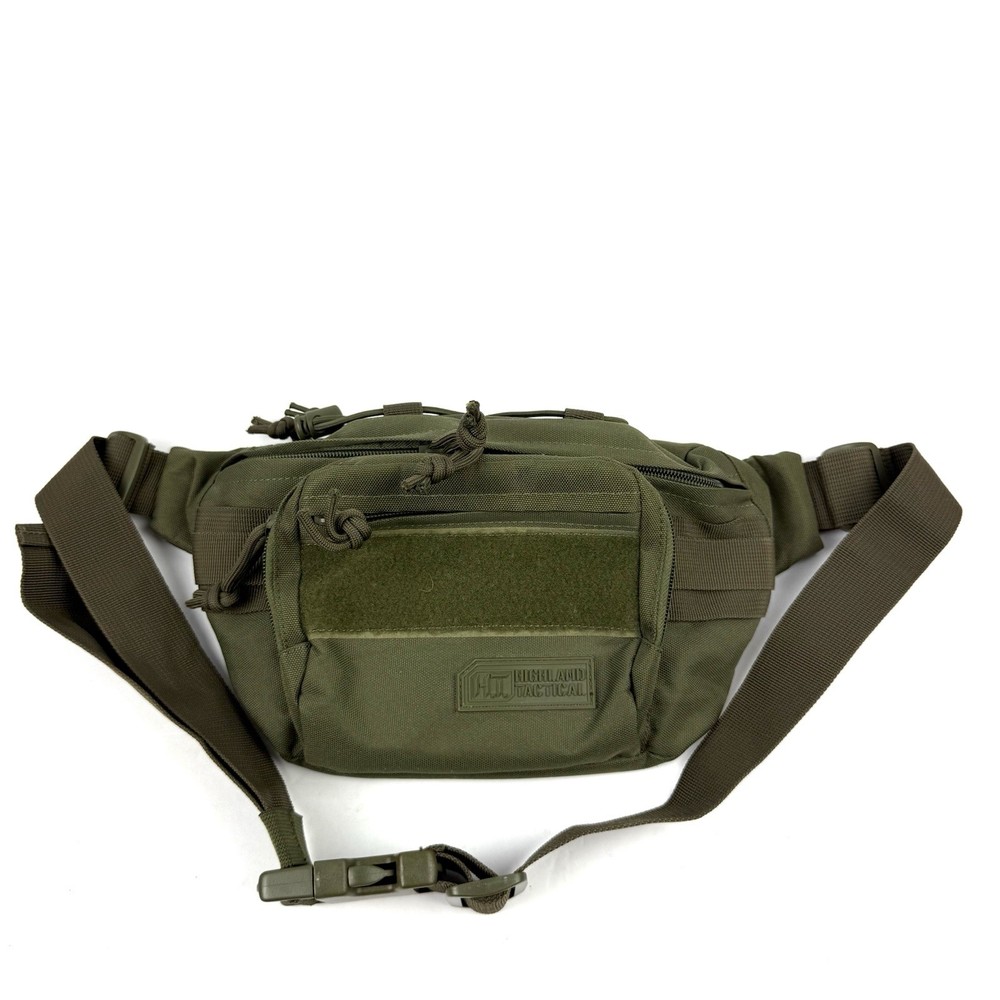 Highland Tactical Mobility Pouch Waist Pack Khaki Green Canvas Durable Brand New