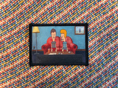 Data Crew – Mini Beavis Butthead – Hook & Loop Patch – Super Rare – Sold Out