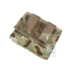 KRYDEX Tactical Helmet Counterweight Pouch Helmet Battery Pouch Pocket Hook Camo