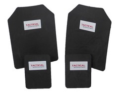 Tactical Scorpion Body Armor Plates Trauma Pads 10mm 11×14+6×8 Set For AR500