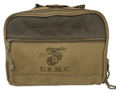 US Marines Military U.S.M.C Travel Bag/Hygiene Bag Green Sandpiper of California