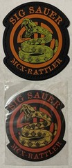 *NEW* EXCLUSIVE 5.11 SIG SAUER MCX-RATTLER PATCH & MATCHING STICKER SNAKE 🐍