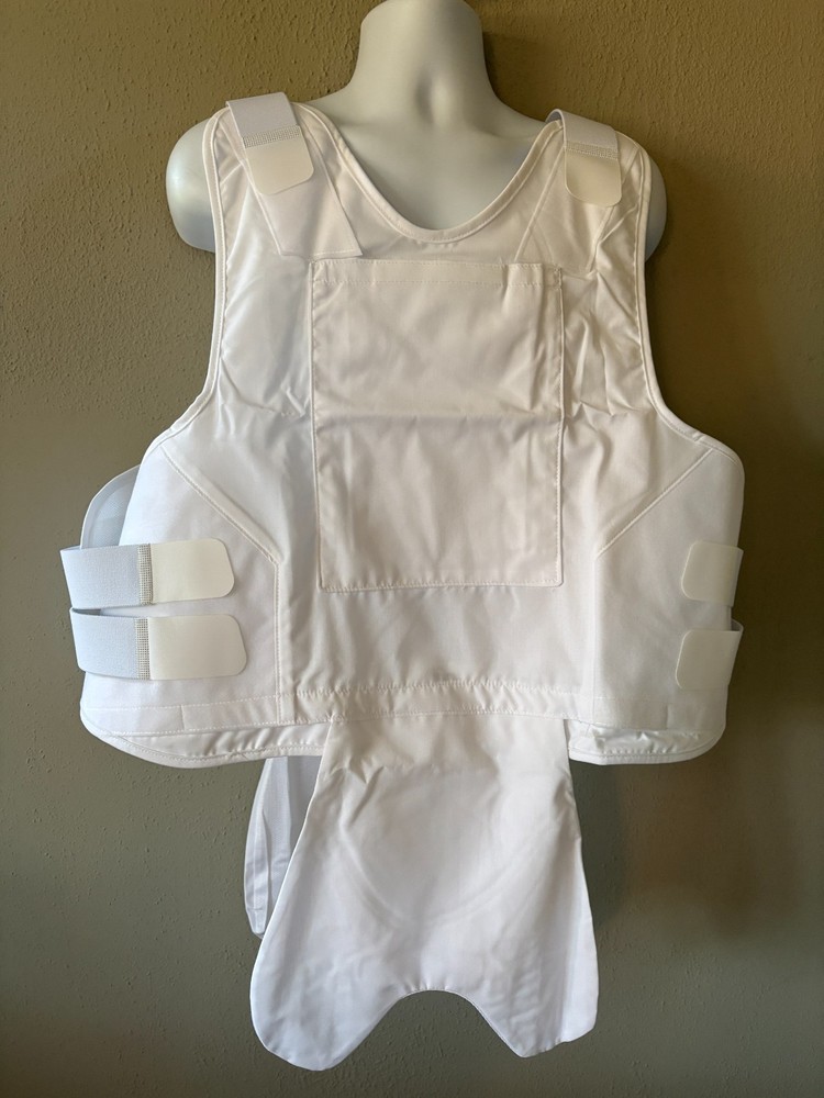 SECOND CHANCE Male Concealable Armor Carrier Spa2 XLT 2519-2516 White Poly/Cottn