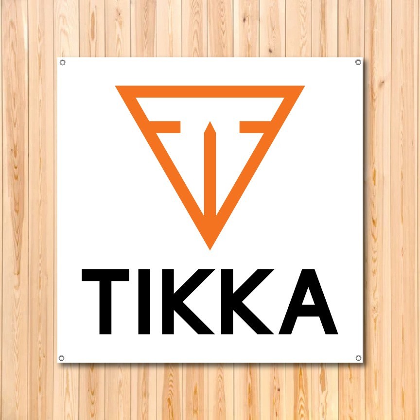 Tikka Firearms 3ft x 3ft Vinyl Banner Gun Logo