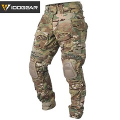 IDOGEAR G3 Combat Pants with Knee Pads Camo Pants Paintball Trousers Airsoft MC