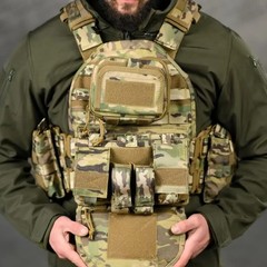 plate carrier complete with pouches and Molle Multicam One Siz Cobra Cordu💛💙