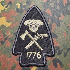 PATRIOT ARROWHEAD 1776 Embroidered Iron-On/Sew-On Patch 2A RKBA REVOLUTION WAR