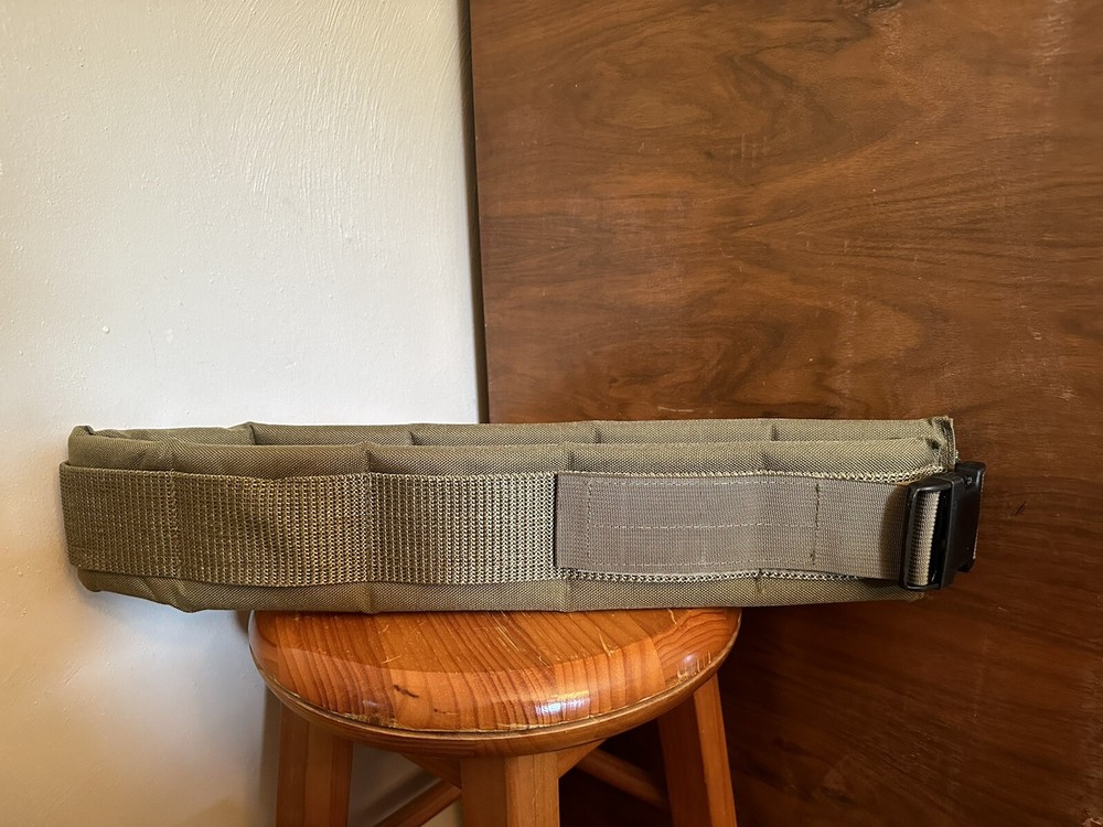 Tactical Assault Gear CB Brown Padded Patrol Belt Size Large TAG