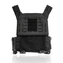 OTTE GEAR UAC PLATE CARRIER SET – BLACK – DANGLER PLACARD CUMMERBUND –