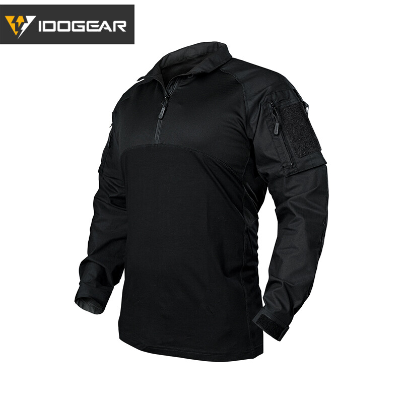 IDOGEAR BSR Tactical Shirt Combat Military w/ Elbow Pads Paintball Gear Airsoft