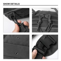 Men Backpack Tactical Sling Shoulder Bag Molle Travel Chest Pack Outdoor Hiking