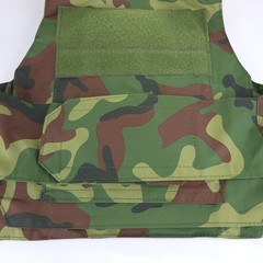 Tactical Vest Plate Carrier Adult One Size Adjustable Woodland Camo
