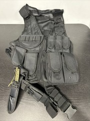 Himal Military Tactical Vest Gun Holster Molle Police Gear Combat Plate Carrier
