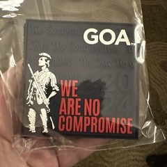 GOA Gun Owners America “We Are No Compromise” Patch SHOT SHOW 2024