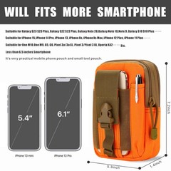 Tactical Molle Pouch Bag Waist Pack for Camping Hiking Cell Phone Holster Holder