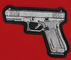 DieCut Glock Pistol Gun Morale Hook Loop Patch 17 19 20 26 34 43x 47 MOS Gen 4 5